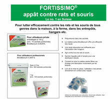 Charger l'image dans la galerie, APPÂTS CONTRE RATS ET SOURIS / 150 G FORTISSIMO