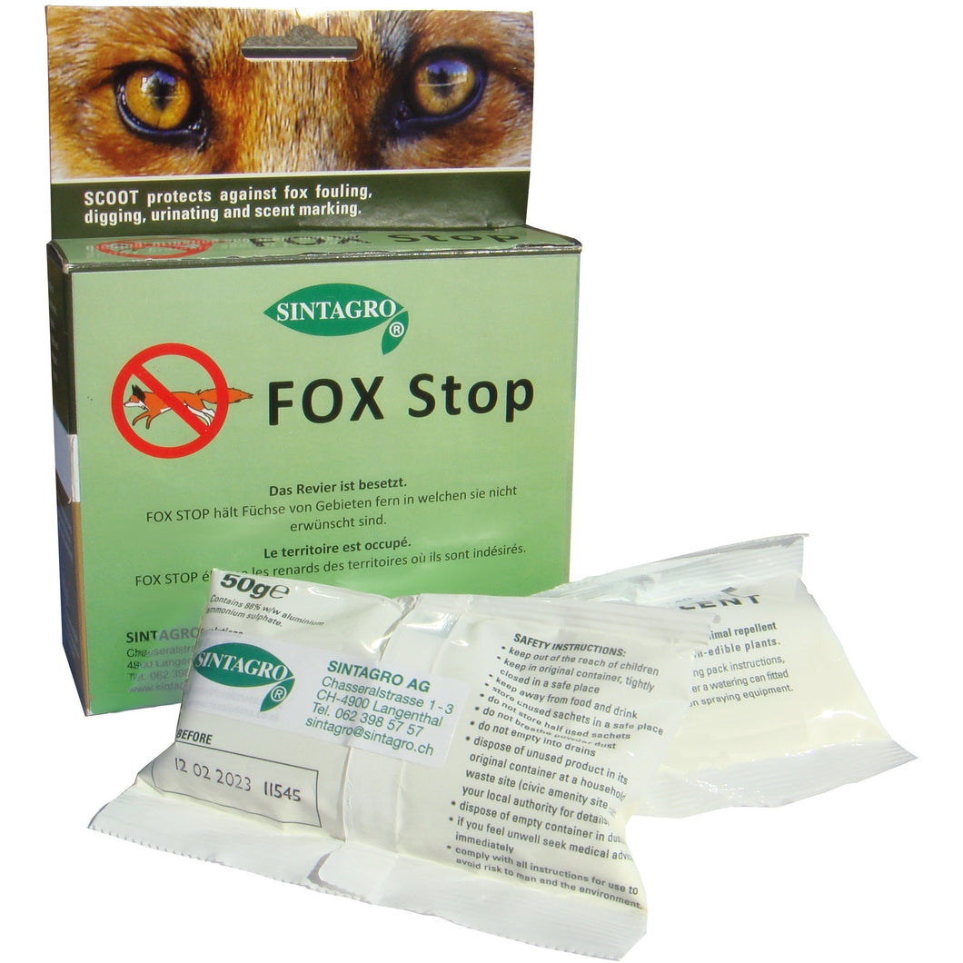 Fox Insecticide REPULSIF A RENARDS / FOX STOP – INSECTICIDES.CH