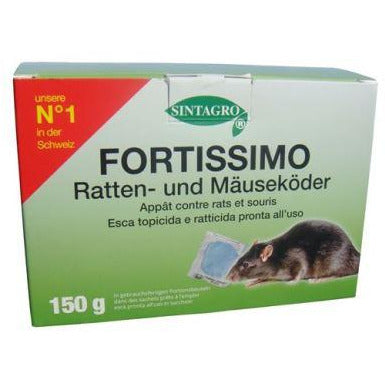 APPÂTS CONTRE RATS ET SOURIS / 150 G FORTISSIMO